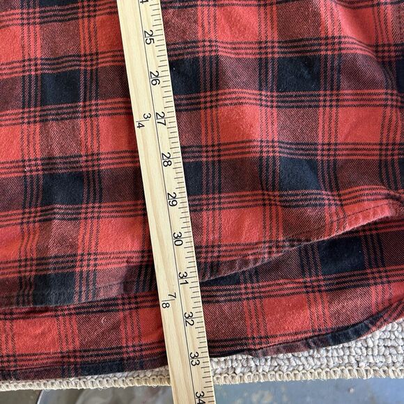 Carhartt Flannel Button Up Shirt Mens 3XL Tall Red Plaid Long Sleeve Rugged Flex - Picture 6 of 9